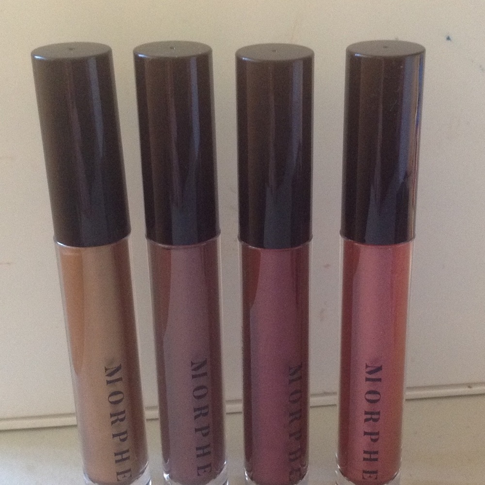 Lot of 4 MORPHE DARING METALLIC LIPSTICKS-nib